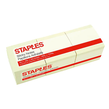 Staples Sticky Notes, 3